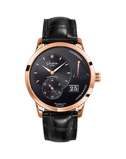 glashutte original pano matic lunar red gold men's watch_2