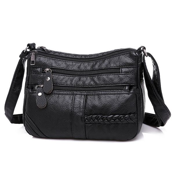 Women’s Soft Leather Shoulder Bag – Fashionable Handbag