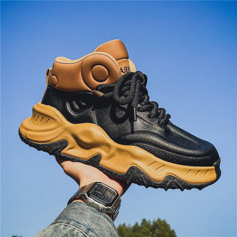 Men’s Winter Daddy Shoes – Thick Bottom & Fleece-Lined Comfort