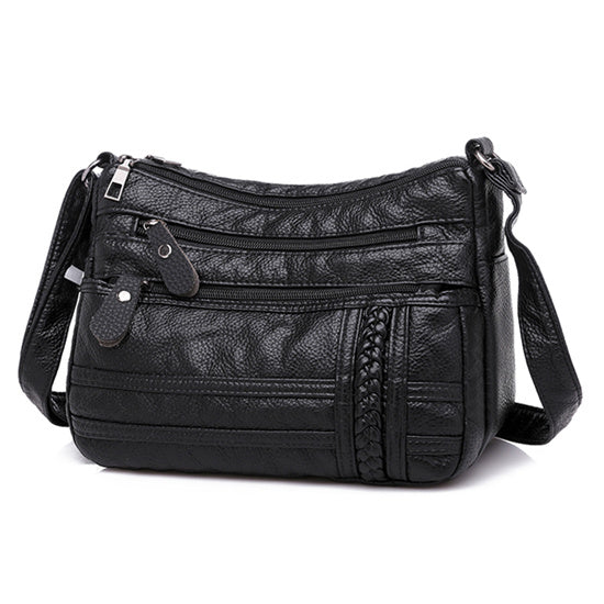Women’s Soft Leather Shoulder Bag – Fashionable Handbag