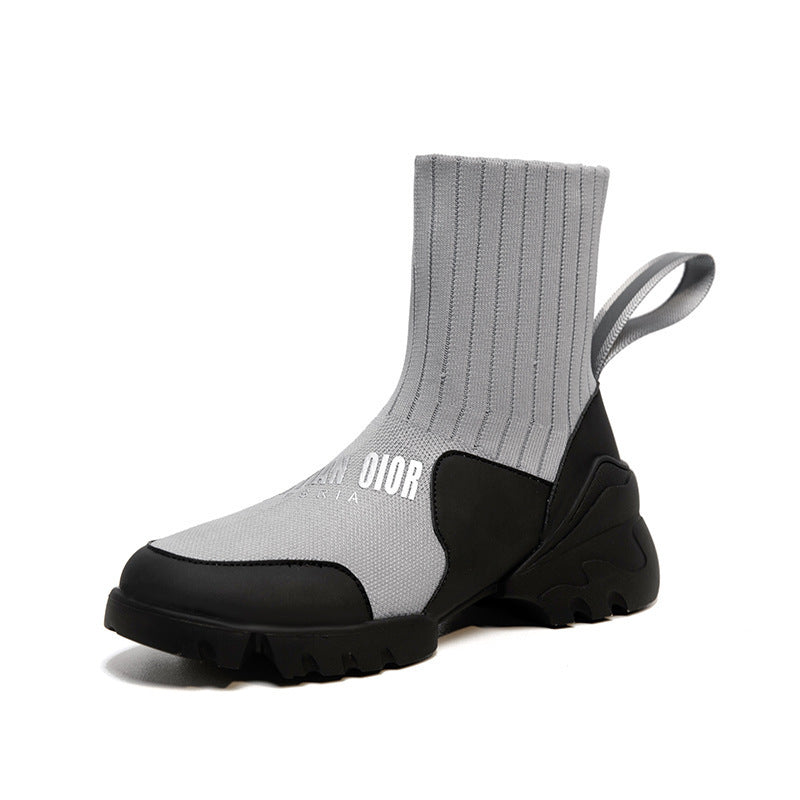 High-top Shoes Women Thick-soled Socks Women's Shoes Casual Sports Shoes Martin Boots