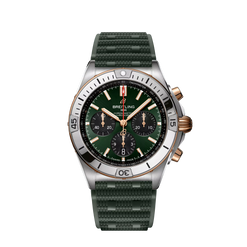 breitling chronomat chronograph  stainless steel & 18k red gold men's watch_1