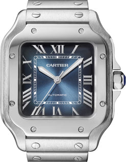 cartier santos de cartier stainless steel unisex watch