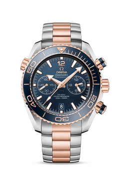 omega seamaster planeta ocean chronograph stainless steel & 18k sedna? gold & ceramic men's watch