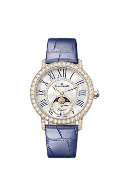 blancpain ladybird colors phases de lune 18k red gold & diamonds lady's watch_2