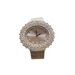 chopard l'heure du diamant 18k rose gold & diamonds lady's watch_4