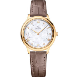 omega de ville prestige 18k yellow gold lady's watch_2