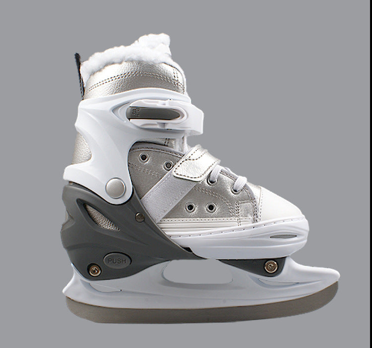 Unisex Ice Skates – Simple Warm Design, All-match Winter Style