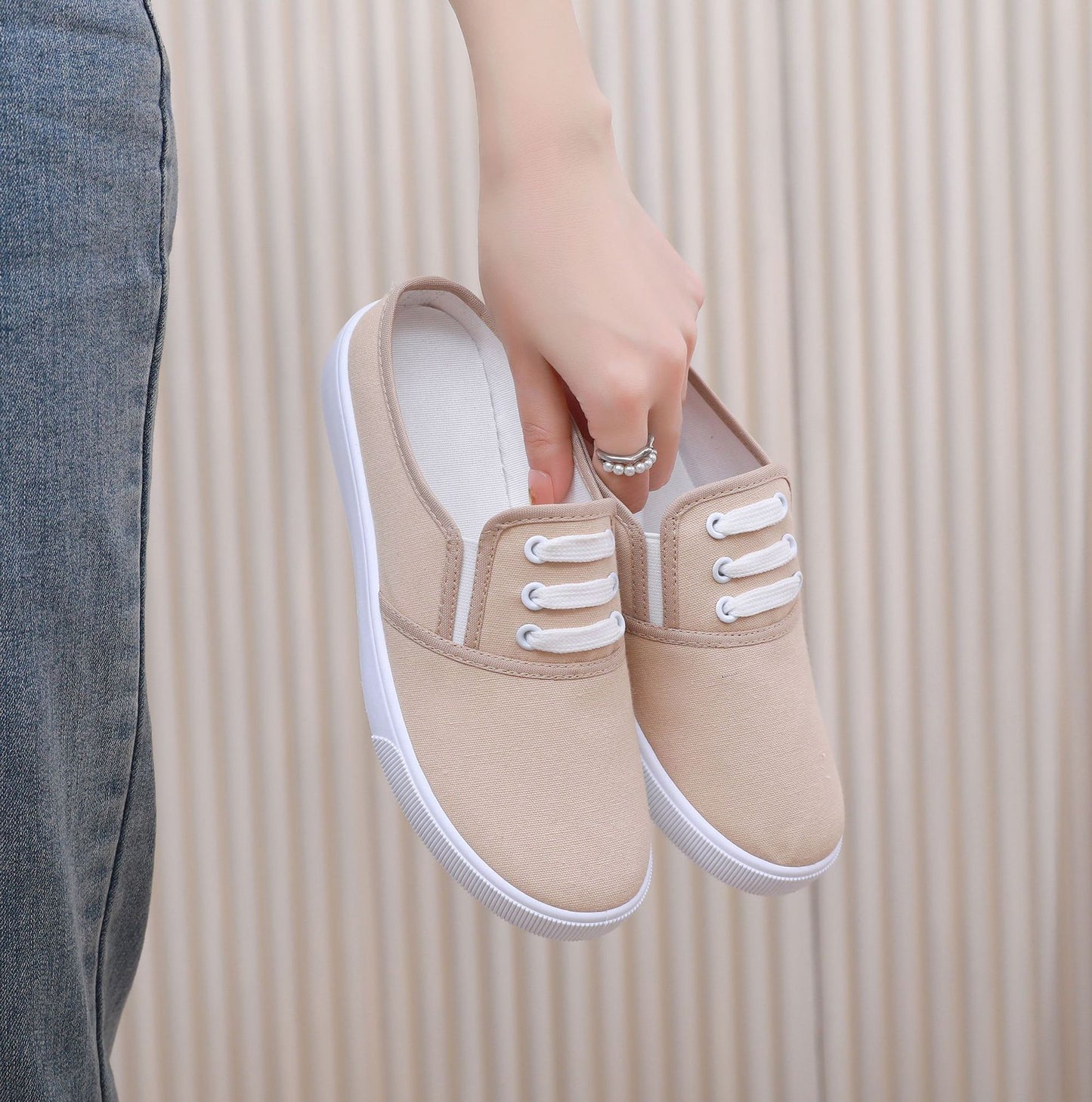 Slip-on Canvas Shoes Flat Women