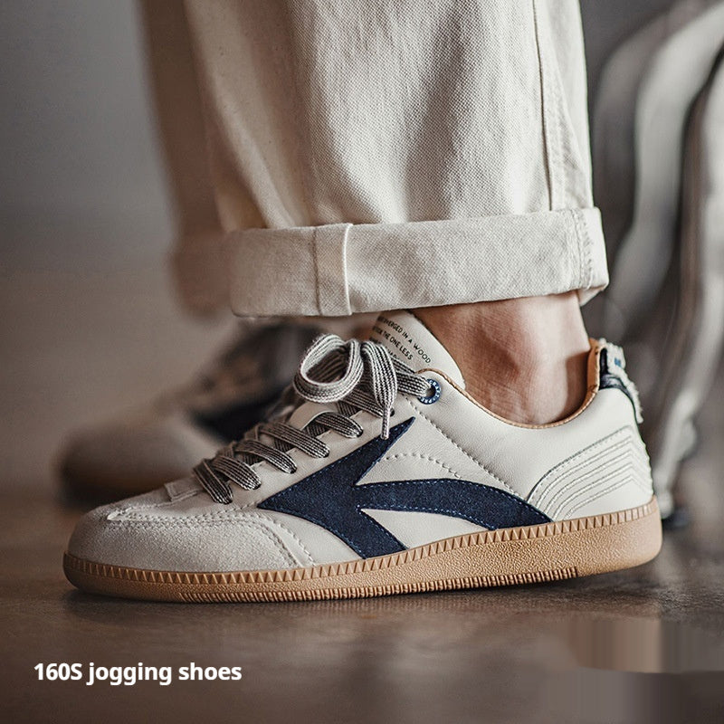 Men’s Retro German Sneakers – Casual Flat Sports Training Shoes