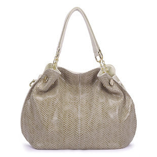 European and American Fashion Snake Print Shoulder Bag – Large-Capacity Women’s Handbag