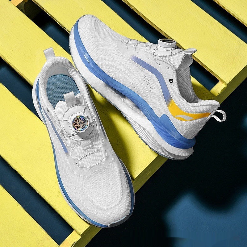 Men’s Breathable Running Shoes – Popcorn Sole Lightweight Sneakers