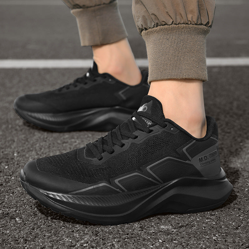 Men's Thick Bottom Running Tide Shoes Breathable Mesh Surface Sneaker