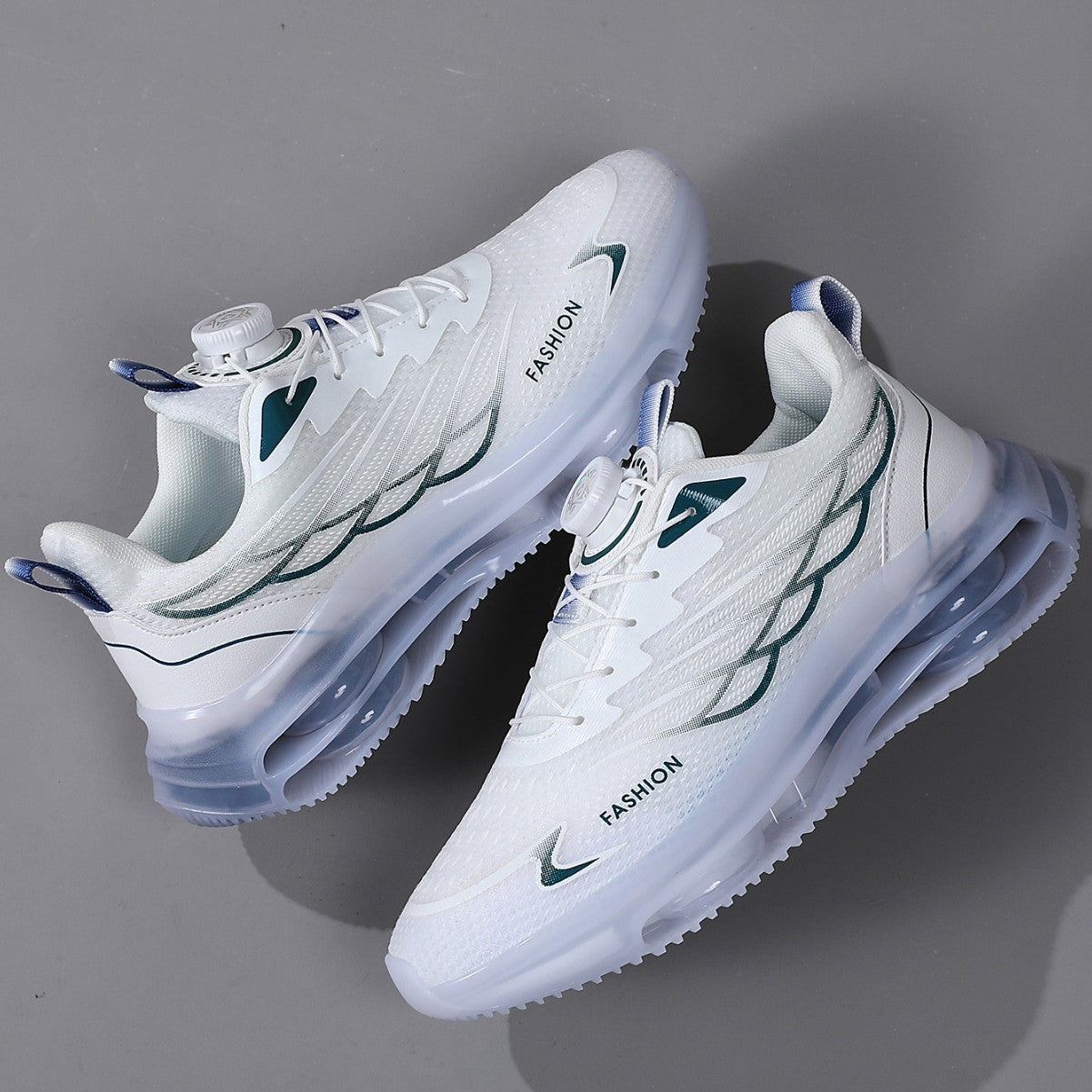 Youth Rotating Button Running Shoes – Casual Sports Sneakers