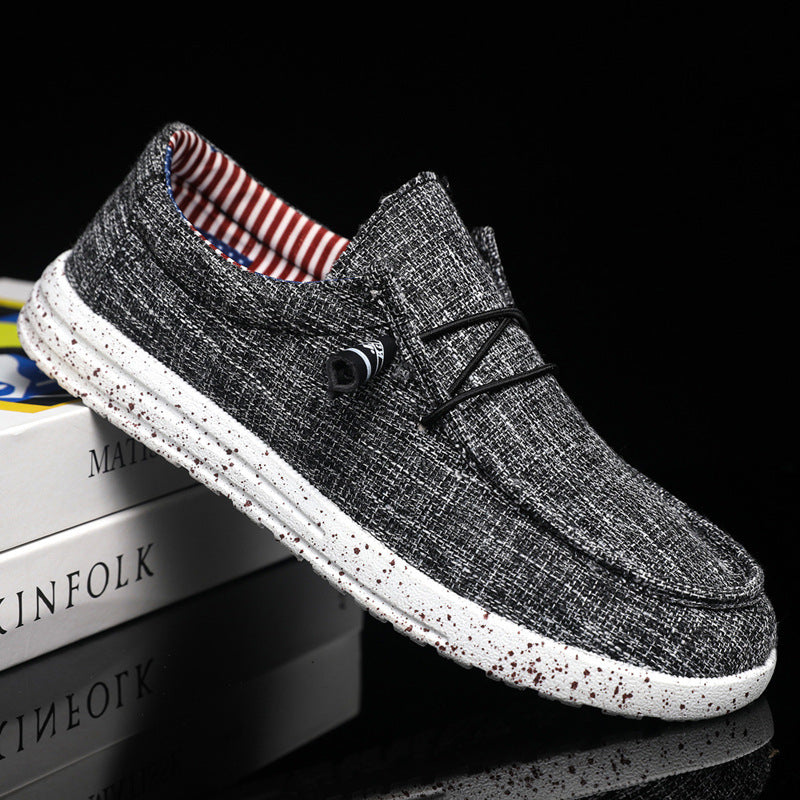 Men’s Slip-on Canvas Loafers – Breathable Lightweight Casual Shoes