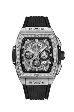hublot spirit of big bang chronograph titanium & diamonds man's watch_3