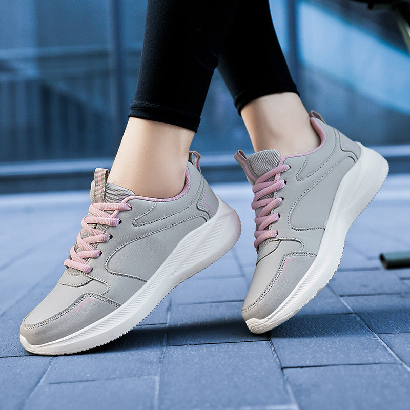 Women's Casual Waterproof Sneakers | Soft Bottom Comfortable Leather Design