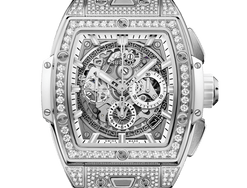 hublot spirit of big bang chronograph titanium & diamonds man's watch