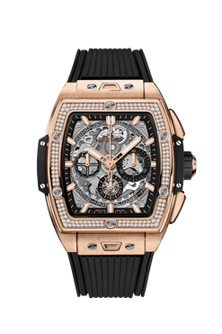 hublot spirit of big bang chronograph 18k king gold & diamonds man's watch