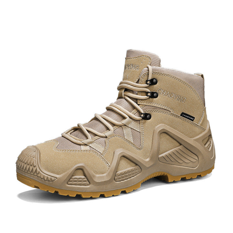 Men’s High-top Tactical Boots – Wear-resistant Outdoor Desert Combat Shoes