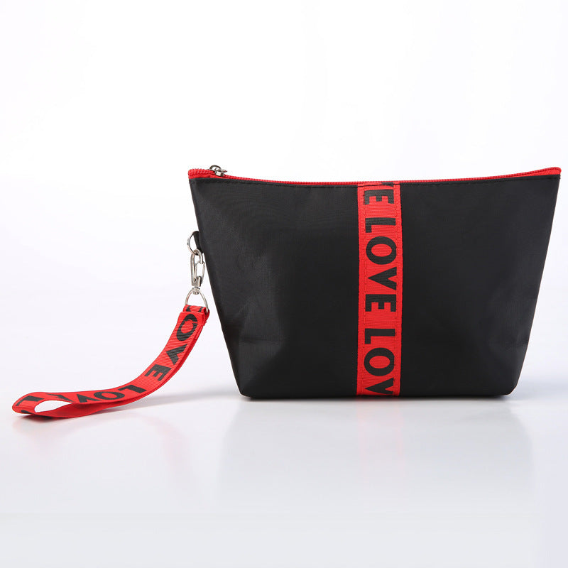 Women’s Flat Angle Makeup Bag – Nylon Cosmetic Organizer