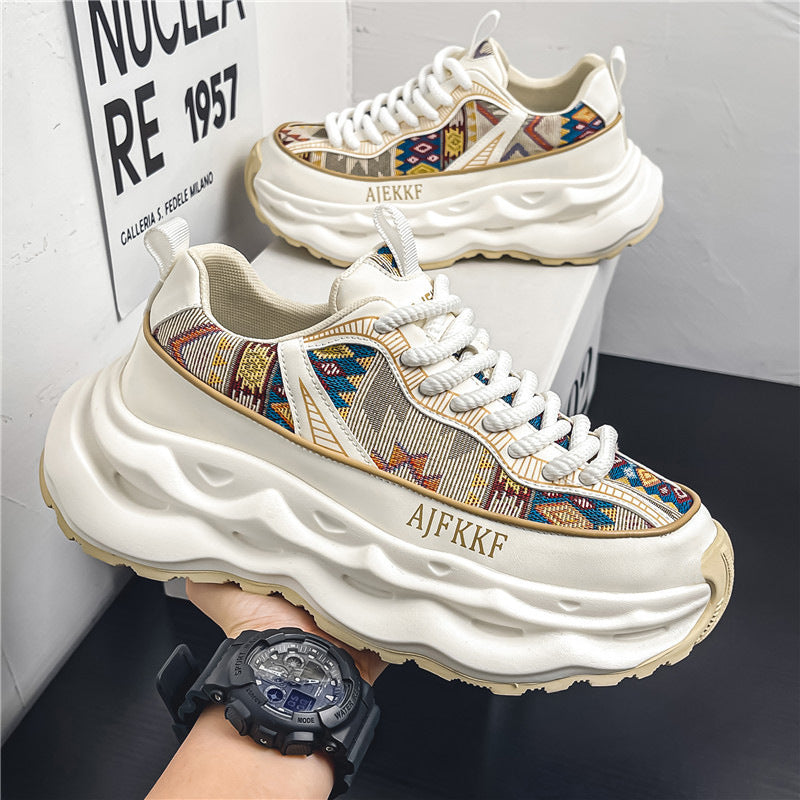 Men’s Height Increasing Casual Sneakers – Breathable Dad Shoes