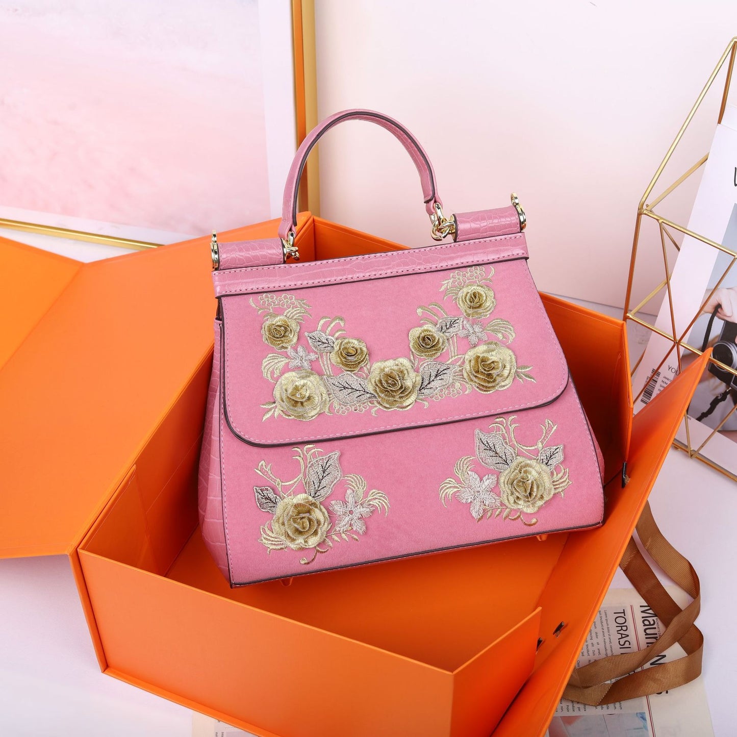 Women’s Designer Flower Handbag – Unique Style Ladies Bag