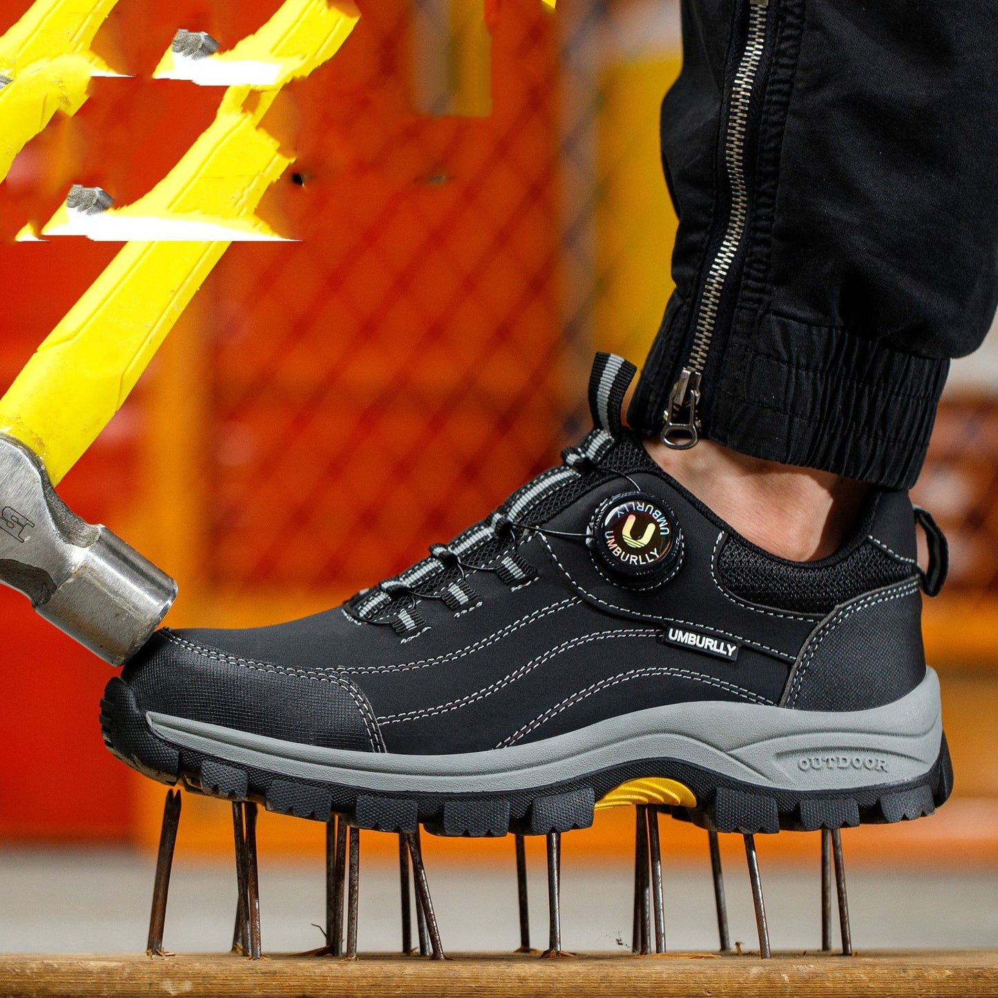 Men’s Safety Shoes – All-season Wear-resistant Work Sneakers