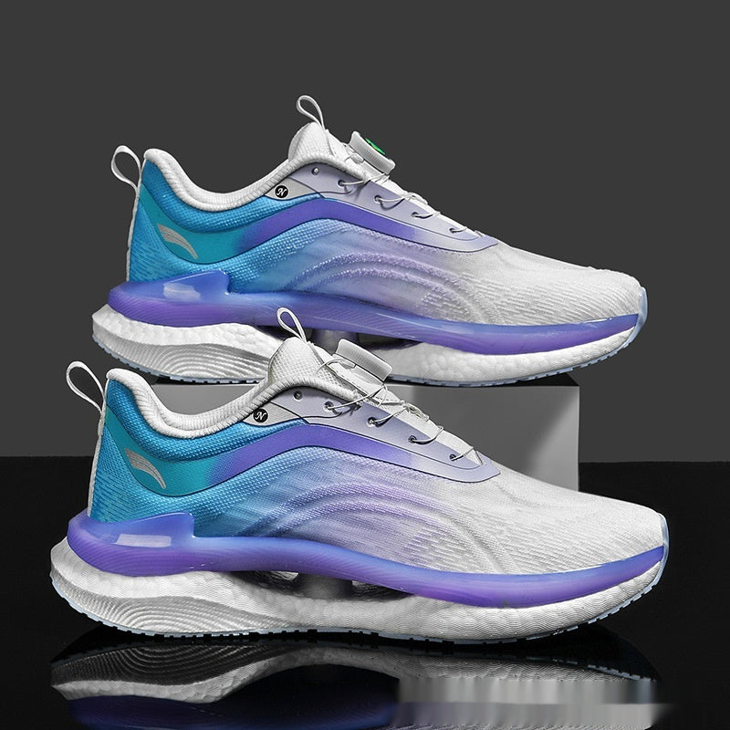 Men’s Breathable Running Shoes – Popcorn Sole Lightweight Sneakers