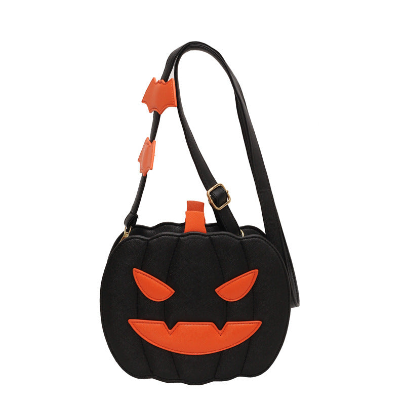 Women’s Halloween Shoulder Bag – Pumpkin Cartoon Personalized Bag
