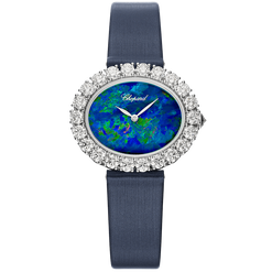 chopard l'heure du diamant 18k white gold & diamonds lady's watch