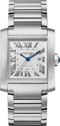 cartier louis tank francaise quartz stainless steel unisex watch