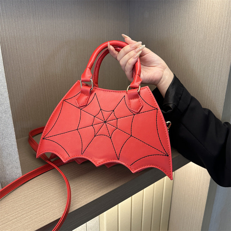 Halloween Spider Web Saddle Bag – Fashion Crossbody for Women
