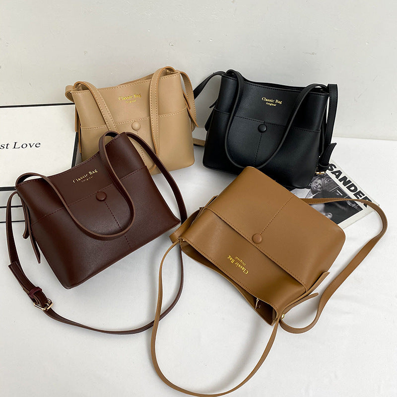 Fashion Net Red Retro Bucket Bag for Women