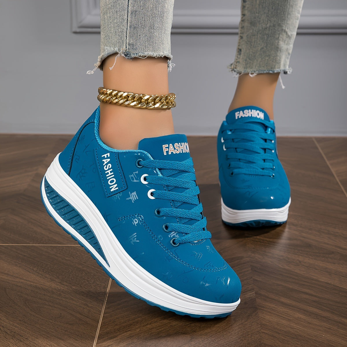 Women's Casual Platform Sneakers | Low Top Lightweight Comfort Shoes