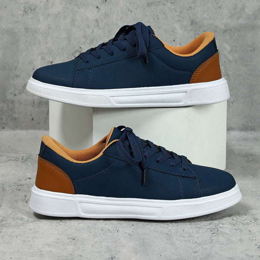 Men’s Platform Skateboard Sneakers – Casual Flat Street Shoes