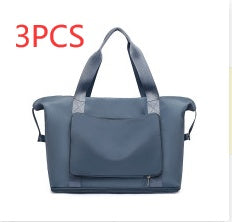 Women’s Foldable Gym Bag – Large Capacity Travel & Yoga Tote Bag