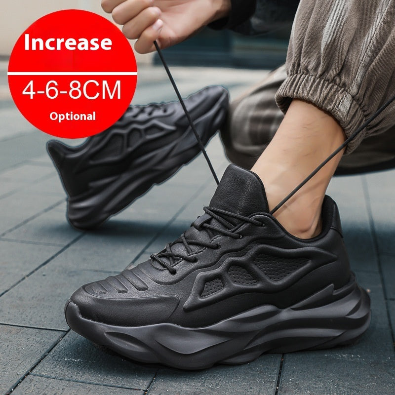 Men’s Breathable Summer Sneakers – Invisible Height-Increasing 8CM Clunky Shoes