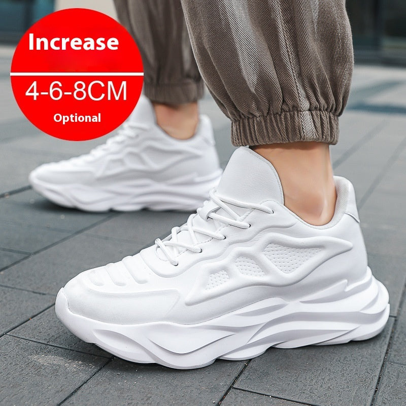 Men’s Breathable Summer Sneakers – Invisible Height-Increasing 8CM Clunky Shoes