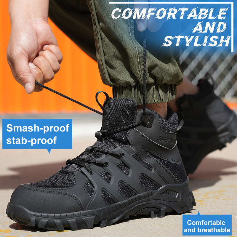 Men’s Heavy-Duty Outdoor Safety Boots – Anti-Stab Protection
