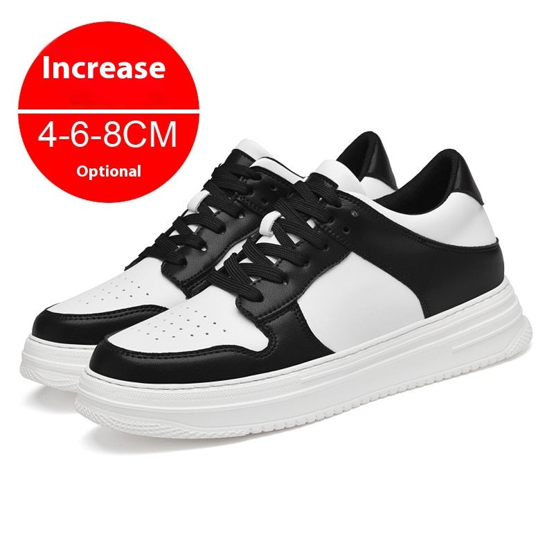 Men’s Summer Height Increasing Shoes – 8cm Invisible Lift, Breathable Platform Sports Sneakers