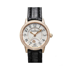 jaeger-lecoultre rendez-vous  classic night & day 18k rose gold & diamonds lady's watch