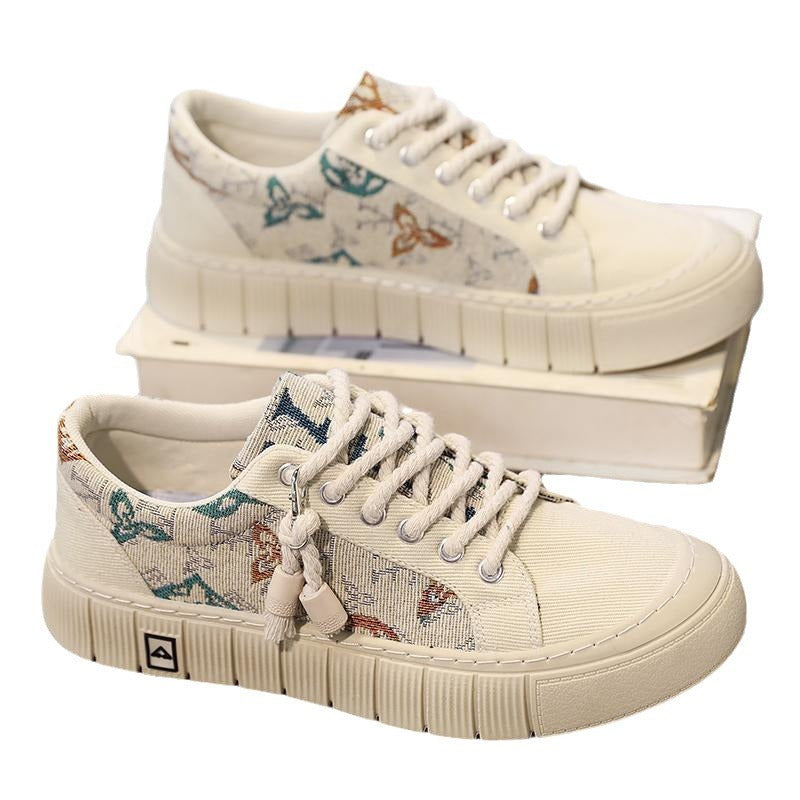 Men’s Trendy Canvas Sneakers – Wild Style, All-season Comfort
