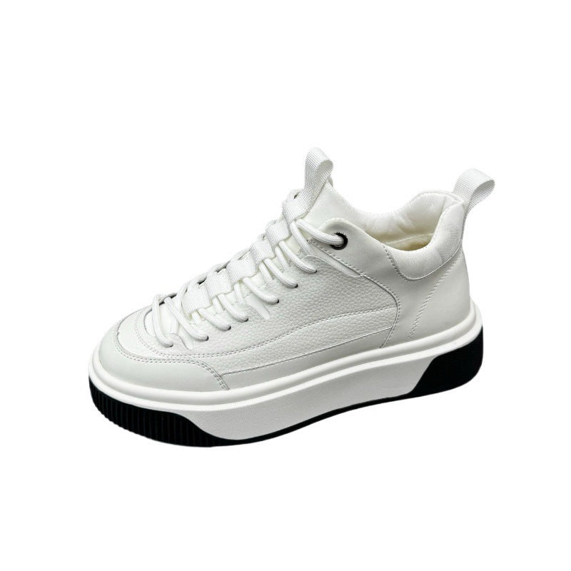 Men’s Sports & Leisure Board Shoes – Thick-Bottom, Height-Increasing Sneakers