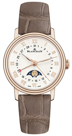 blancpain villeret 18kt rose gold lady's watch