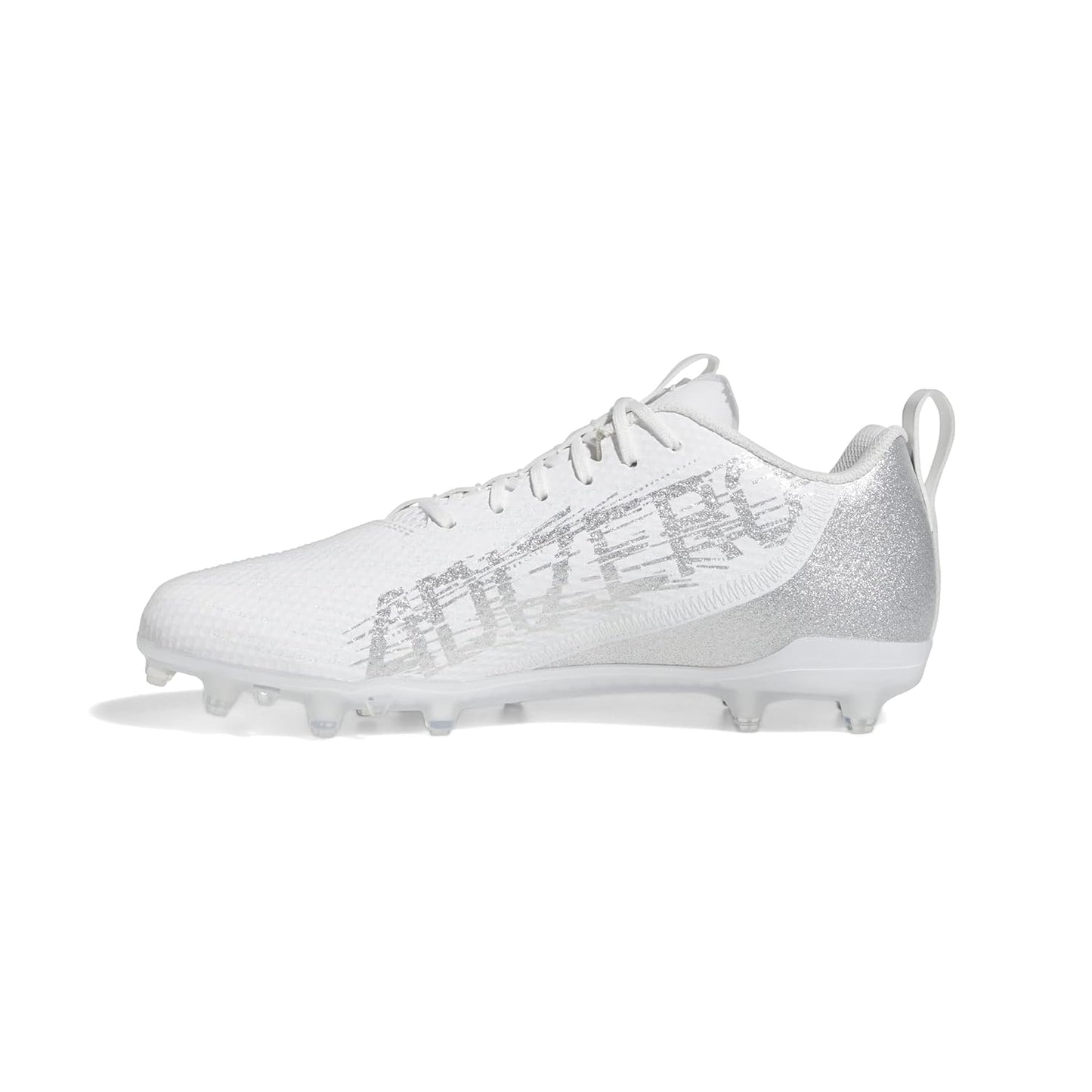 Adidas Men's Adizero Spark Football Shoe White Silver Metallic White