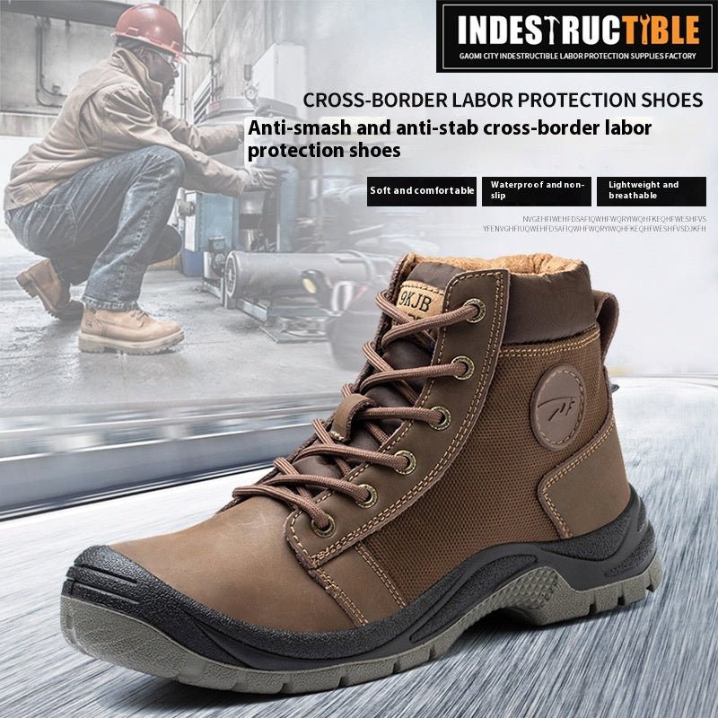 Men’s Anti-Smashing Safety Shoes – Lightweight Puncture Protection Design