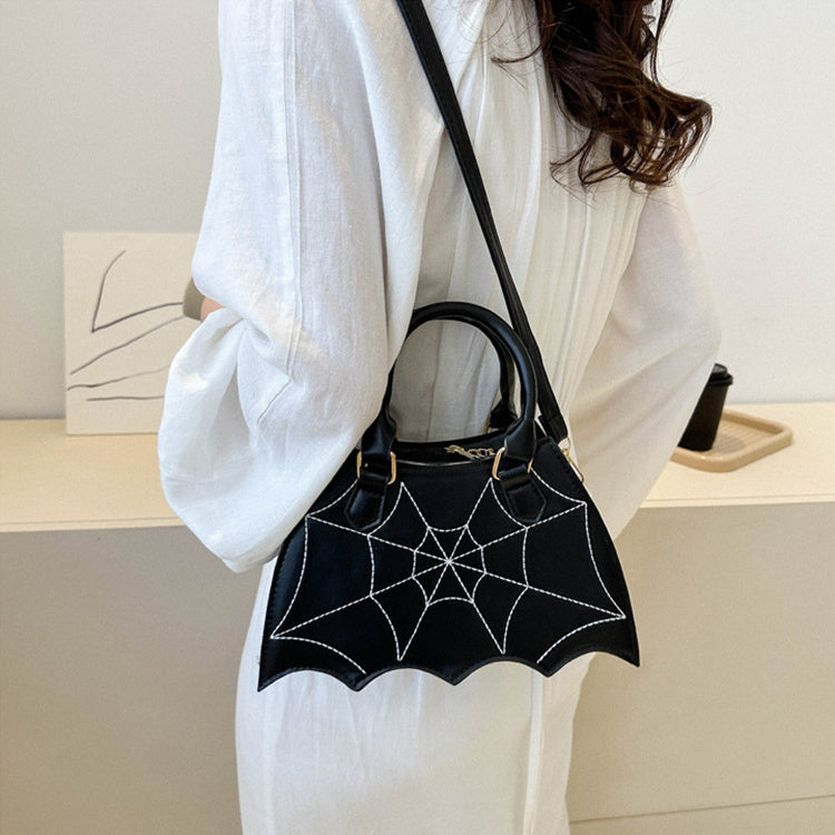 Halloween Spider Web Saddle Bag – Fashion Crossbody for Women