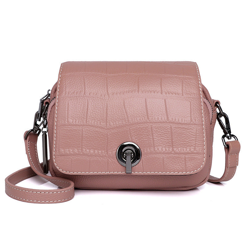 Women’s Korean Cosmetic Messenger Bag – Simple Solid Color Bag