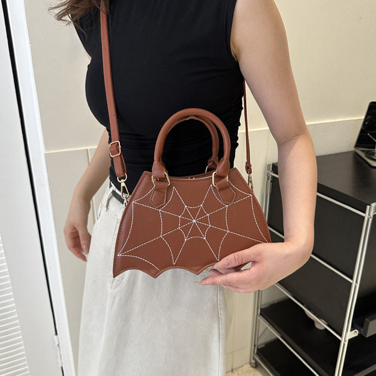 Halloween Spider Web Saddle Bag – Fashion Crossbody for Women